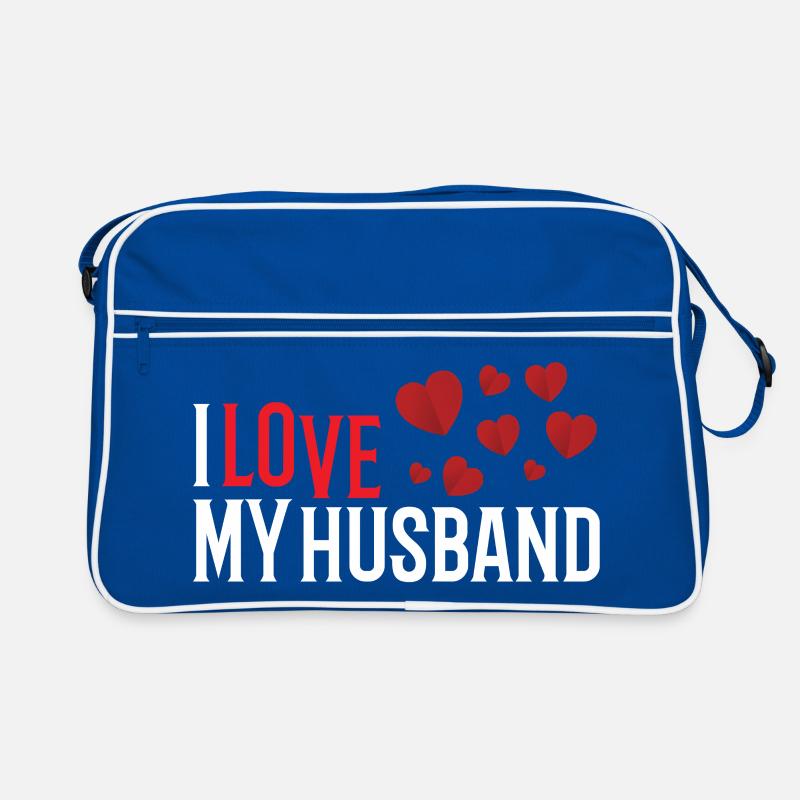 Ich liebe meinen Ehemann Retro Tasche