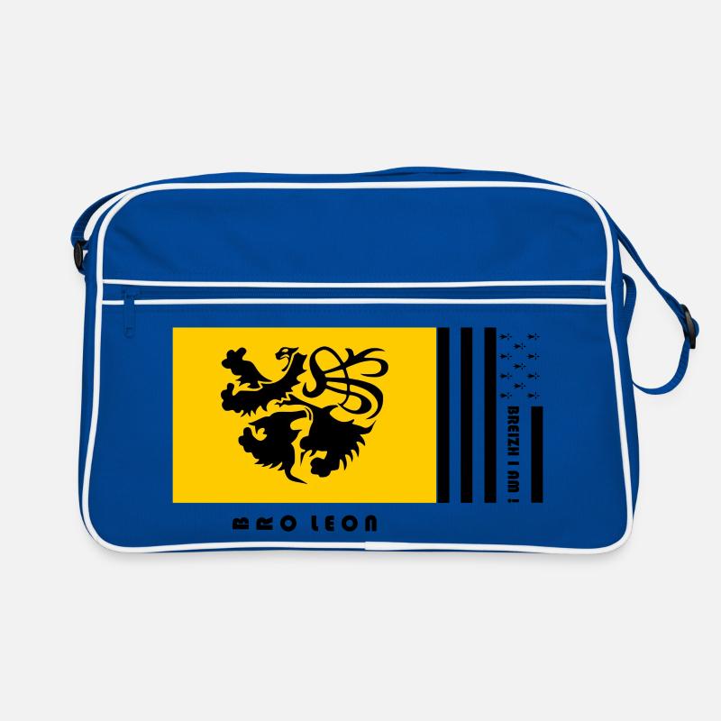Bretagne - Wappen Pays de Léon Retro Tasche