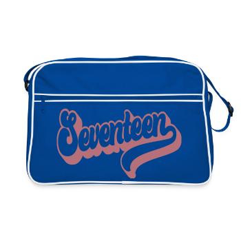Seventeen 17th Birthday For Girls 17 Years Old - Retro Bag - blue/white - Front