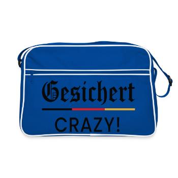 Faces Crazy - Retro Bag - blue/white - Front