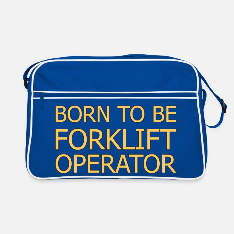 Forklift Operator Born To Be Forklift Driver Retro Tasche
