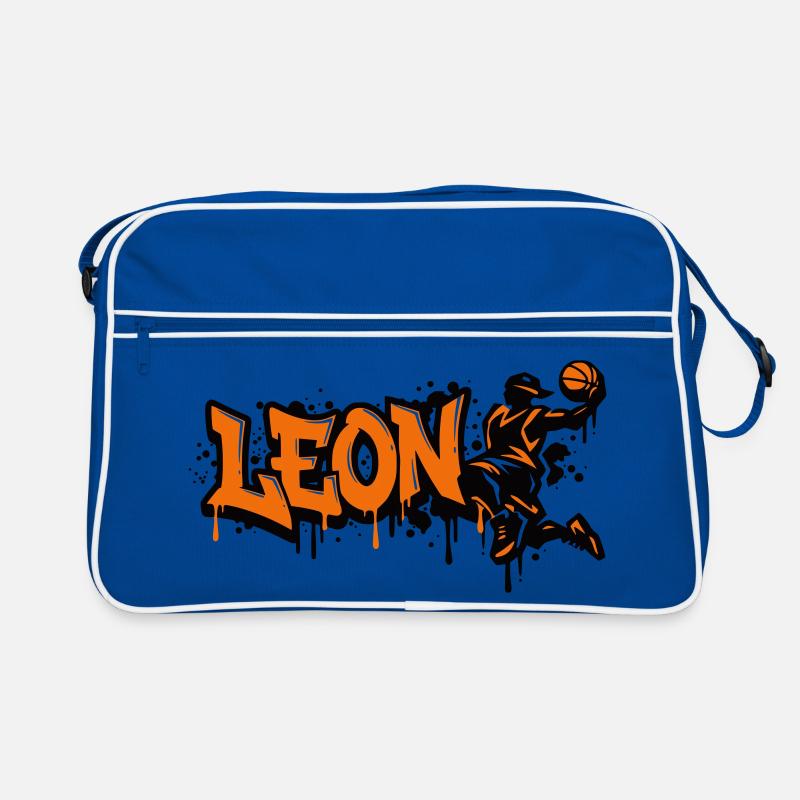LEON Graffiti Basketball Dunk Retro Tasche