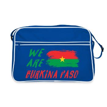 Nous sommes le Burkina Faso - Sac Retro - bleu/blanc - Devant