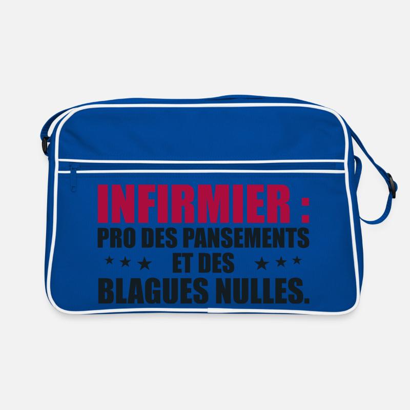 Infirmier pro des pansements et des blagues nulles Sac Retro