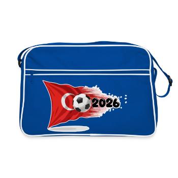 Football de Drapeau de Turquie 2026 - Sac Retro - bleu/blanc - Devant