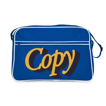 Copy - Retro Bag - blue/white - Front