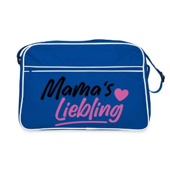 Mama's Liebling - Retro Tasche - Blau/Weiß - Vorne