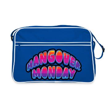 Drôle de lendemain du lundi du lundi de la gueule de bois est terminé - Sac Retro - bleu/blanc - Devant