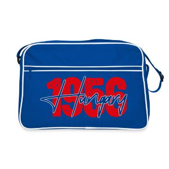 Hungary 1956 – Rise for Freedom | Ungarn Aufstand - Retro Tasche - Blau/Weiß - Vorne