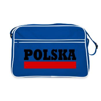 Polska - Sac Retro - bleu/blanc - Devant