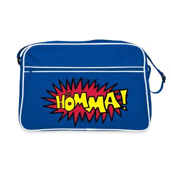 Comic Hömma - Retro Tasche - Blau/Weiß - Vorne