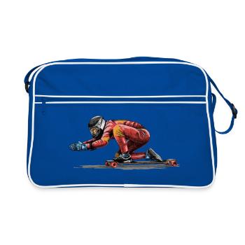 Longboard - Sac Retro - bleu/blanc - Devant
