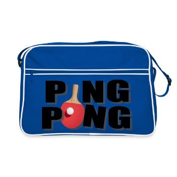 Ping pong - Retro Bag - blue/white - Front