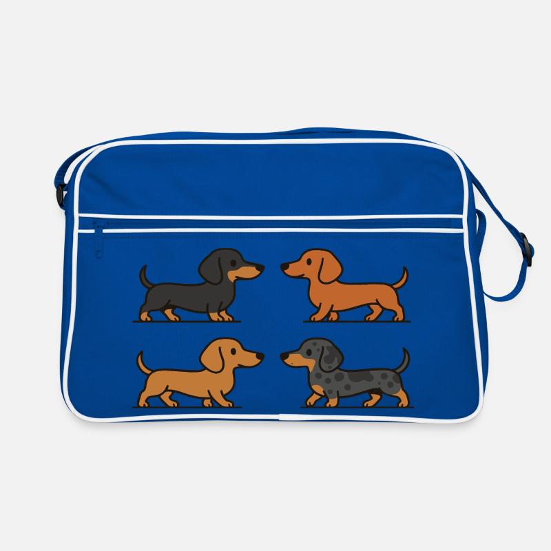 Mignons teckels en variations de couleur Sac Retro