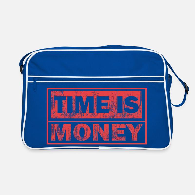 Le temps est de l’argent – Typographie audacieuse Sac Retro