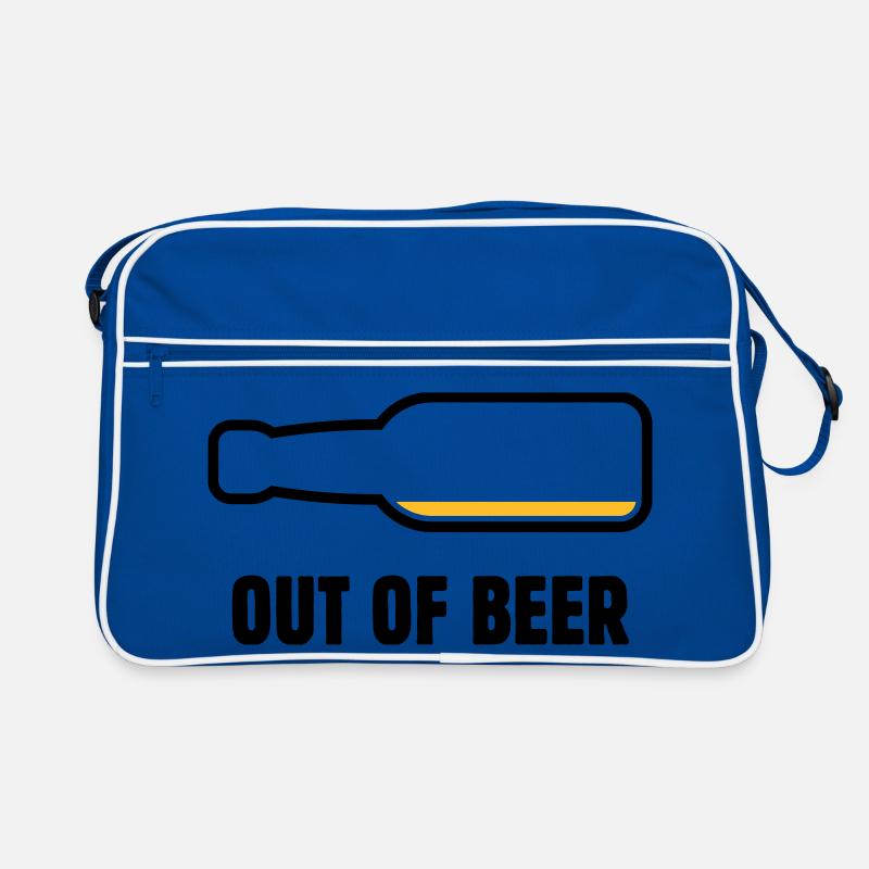 Out Of Beer (Bier / Bierchen / Biertrinker POS 2C) Retro Tasche