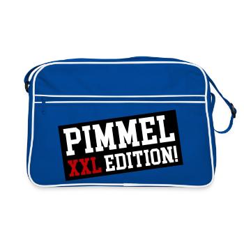 Pimmel XXL Edition - Retro Tasche - Blau/Weiß - Vorne