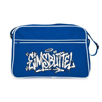 Griffis d’écriture à la main d’Eimsbüttel Hambourg - Sac Retro - bleu/blanc - Devant