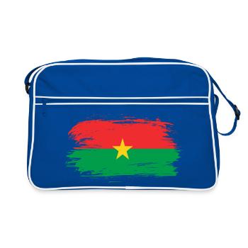 Drapeau du Burkina Faso - Sac Retro - bleu/blanc - Devant