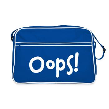 Oups ! – Je l’ai refait... - Sac Retro - bleu/blanc - Devant