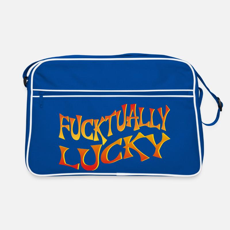 Fette Textkunst mit eckigem Schriftstil Retro Tasche