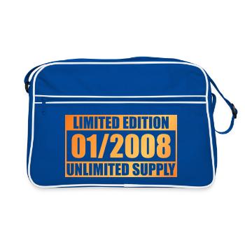 18e anniversaire Édition Limitée - ꝏ Fourniture 01/2008 - Sac Retro - bleu/blanc - Devant