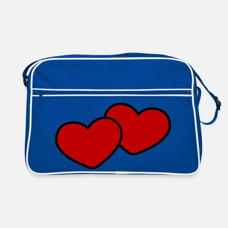 Herzen Paar Ehe Retro Tasche