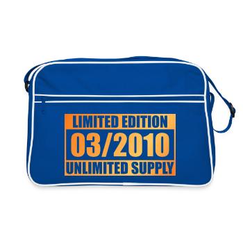 16e anniversaire Édition Limitée - ꝏ Fourniture 03/2010 - Sac Retro - bleu/blanc - Devant