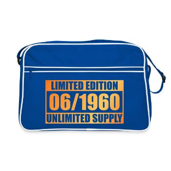 66e anniversaire Édition Limitée - ꝏ Fourniture 06/1960 - Sac Retro - bleu/blanc - Devant