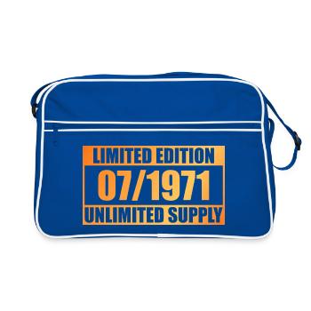 55e anniversaire Édition Limitée - ꝏ Fourniture 07/1971 - Sac Retro - bleu/blanc - Devant