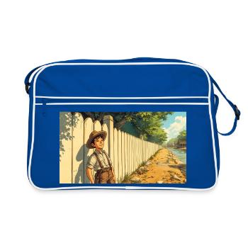 Tom Sawyer The Mississippi Adventures comic - Retro Bag - blue/white - Front