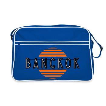 Bangkok retro - Retro Bag - blue/white - Front