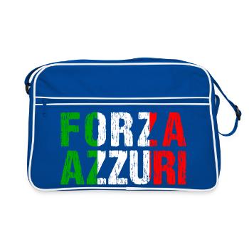 Forza Azzuri Forza Italia Football Fan Maillot - Sac Retro - bleu/blanc - Devant