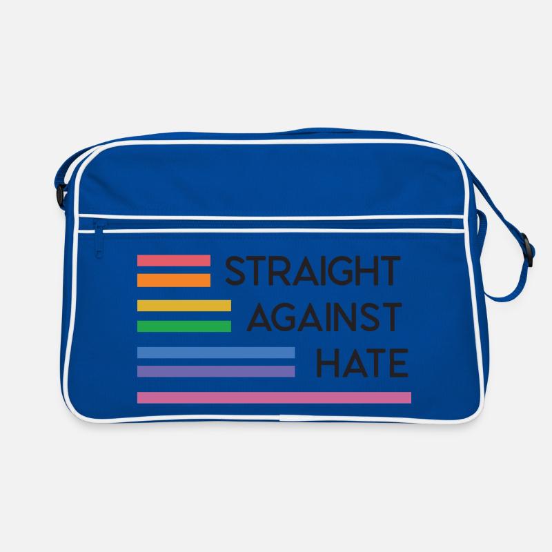 LGBT Pride Month - Straight Against Hate Retro Bag