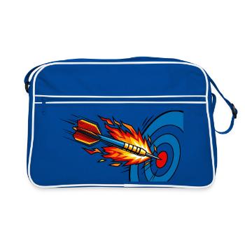 Fléchette Cible de Feu Cible - Sac Retro - bleu/blanc - Devant