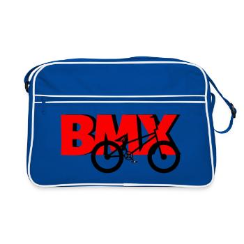 Chemise de pilote BMX – Cool Bike Motif - Sac Retro - bleu/blanc - Devant