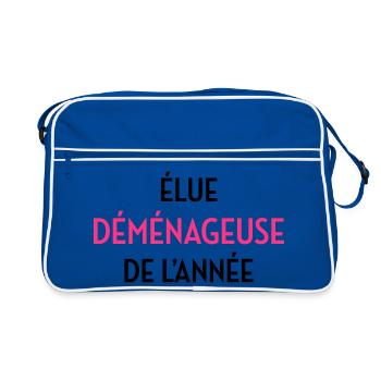 Mover Frachtführer Déménageur Déménagement - Retro Bag - blue/white - Front