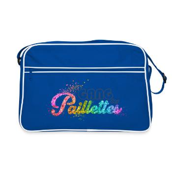 Glitter Gang Die Rückkehr des neuen Designs - Retro Tasche - Blau/Weiß - Vorne
