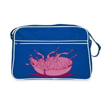 Cafard renversé - Sac Retro - bleu/blanc - Devant