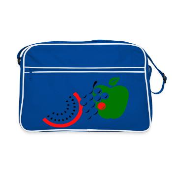 Fruit - Retro Bag - blue/white - Front