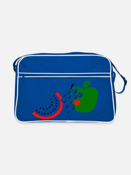 Fruit - Sac Retro - bleu/blanc - Devant