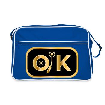 D’ACCORD - Sac Retro - bleu/blanc - Devant