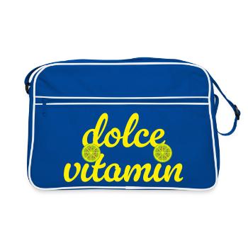 Citations cool Dolce Vita Vitamine C Lime Été - Sac Retro - bleu/blanc - Devant