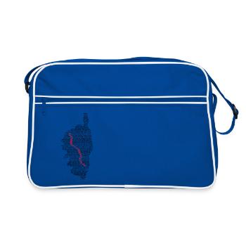 GR20 Grande Randonnée Corse trekking marche - Sac Retro - bleu/blanc - Devant