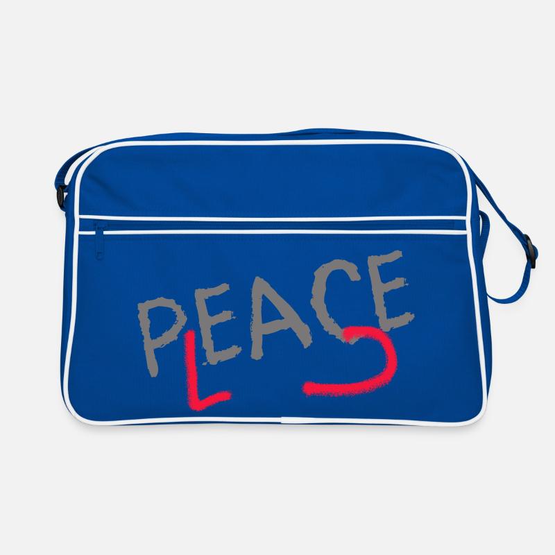 PLEASE PEACE Retro Tasche