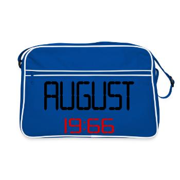 60e anniversaire août 1966 - Sac Retro - bleu/blanc - Devant
