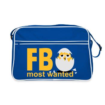 most wanted chick egg - Retro Bag - blue/white - Front