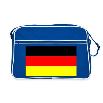 Allemagne couleurs noir rouge or - Sac Retro - bleu/blanc - Devant