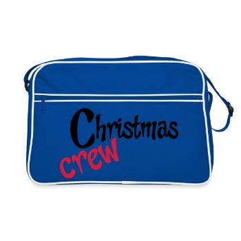 Travail d’équipe à Noël - Sac Retro - bleu/blanc - Devant