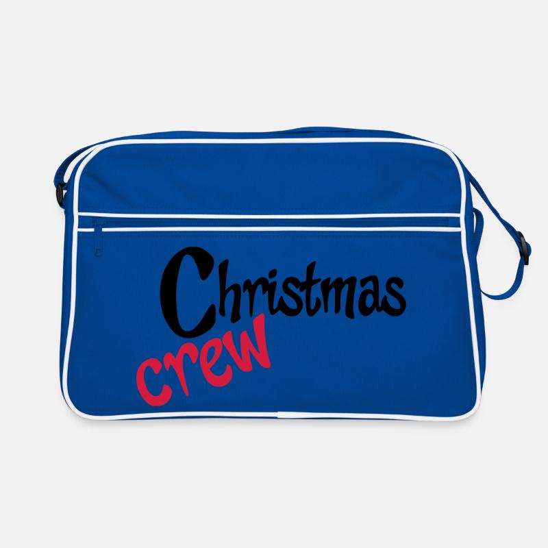 Teamwork zu Weihnachten Retro Tasche